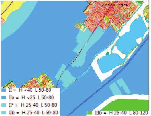 Figuur 4.4 Grondwaterstrappen (cm mv) (www.bodemdata.