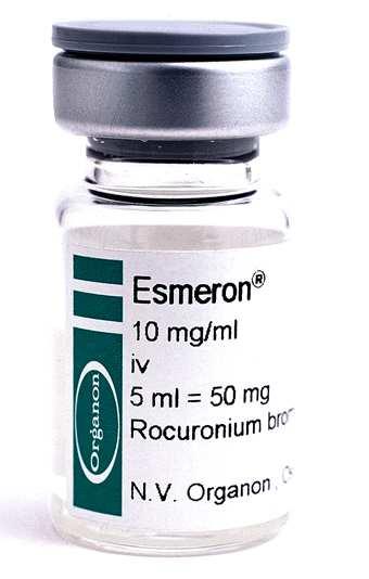 2) Intermediair: rocuronium Aminosteroid 0,3-1,2mg/kg IV Dosis bepaalt