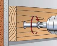 Verankeren van metalen of houten framewerk ten behoeve van gevelbeplating: - Beton > = C12/15 - Drielaags samengestelde
