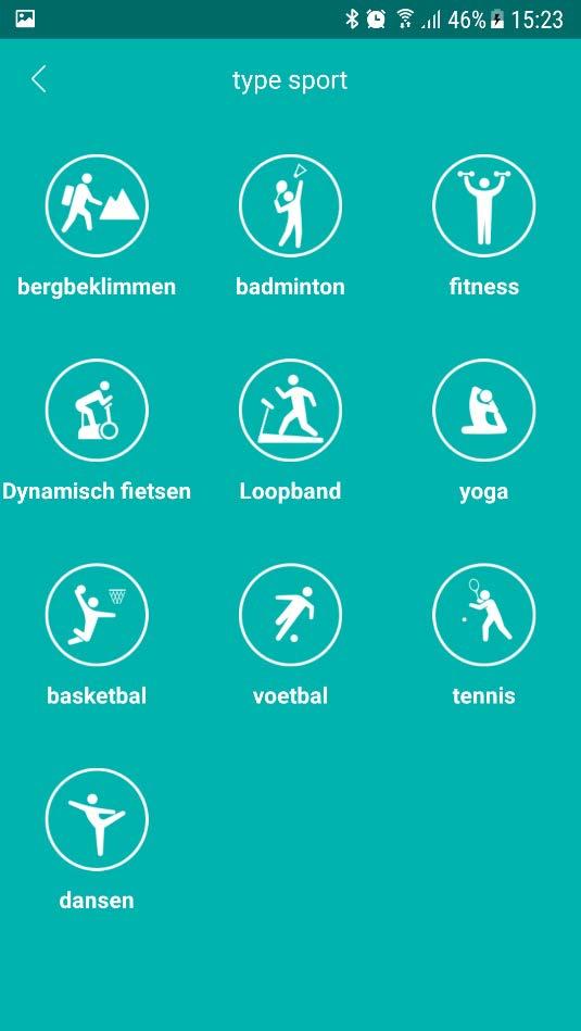 Hieronder vindt u alle overige sporten/activiteiten die u kunt selecteren.