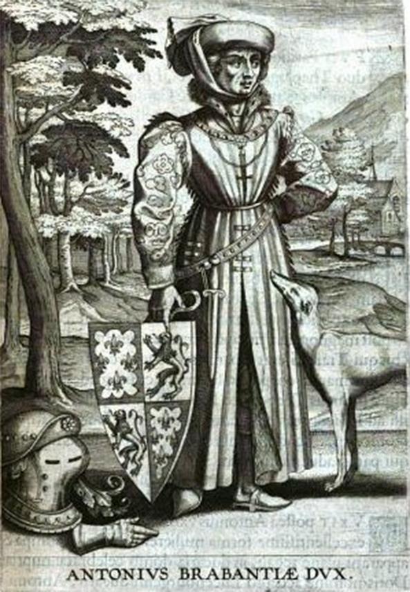 Anton van Bourgondië, de opvolger van Johanna als hertog van Brabant en Antwerpen.