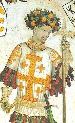 Godfried is de zoon van Eustachius II, graaf van Boulogne tussen 1047 en 1087. Dat driftig heerschap vergezelt Willem de Veroveraar tijdens de invasie van Engeland in 1066.