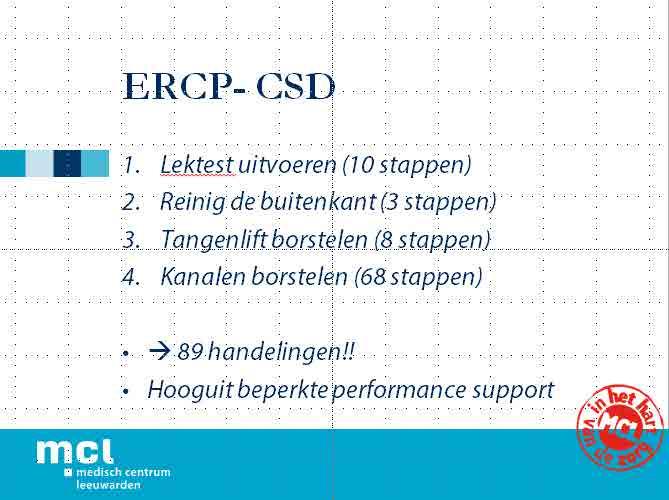 Hoeveel processtappen ERCP?