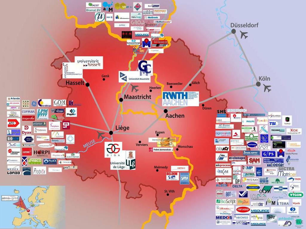 000 inhabitants South-Limburg 650.