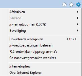 Stap 3: Nu verschijnt een scherm waarin de Internet Explorer invoegtoepassingen beheerd kunnen worden.