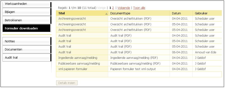 8. Klik op 'Audit trail converteren naar PDF' om een afdrukbare versie van de audit trail te maken. Klik dan op 'Opslaan'. 9.