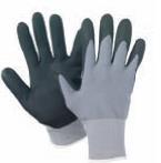 latex gecoate naadloze handschoen met polyester/katoen voering en