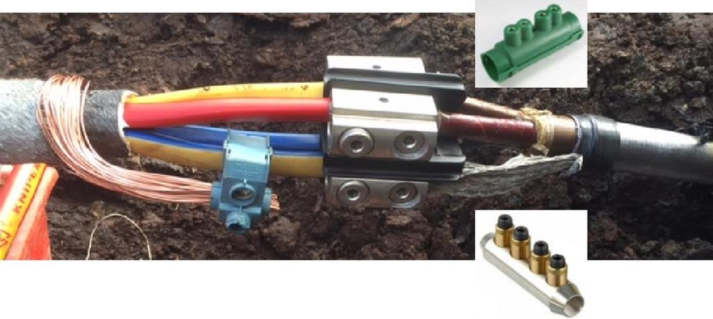 Blad : 7 van 8 5 OPMERKINGEN 5.1 Aardscherm- en aarde-nul verbinding bij 3-aderige LS-kabels Drie-aderige laagspanningskabels en op laagspanning bedreven middenspanningskabels bevatten geen nulader.