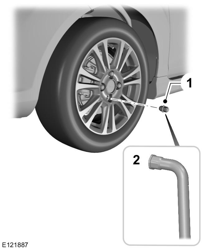 Velgen en banden N.B.: Zorg dat de wieldopverwijderaar onder een rechte hoek ten opzichte van de wieldop wordt aangetrokken.