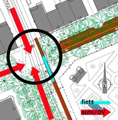 9 Die kans wordt nog groter door de aanwezigheid van een Kiss&Ride plek en een taxistandplaats aan de kop van de straat.