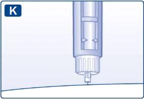 Zorg ervoor dat u de drukknop alleen indrukt bij het injecteren. Door de instelknop te draaien, zal er geen insuline geïnjecteerd worden.