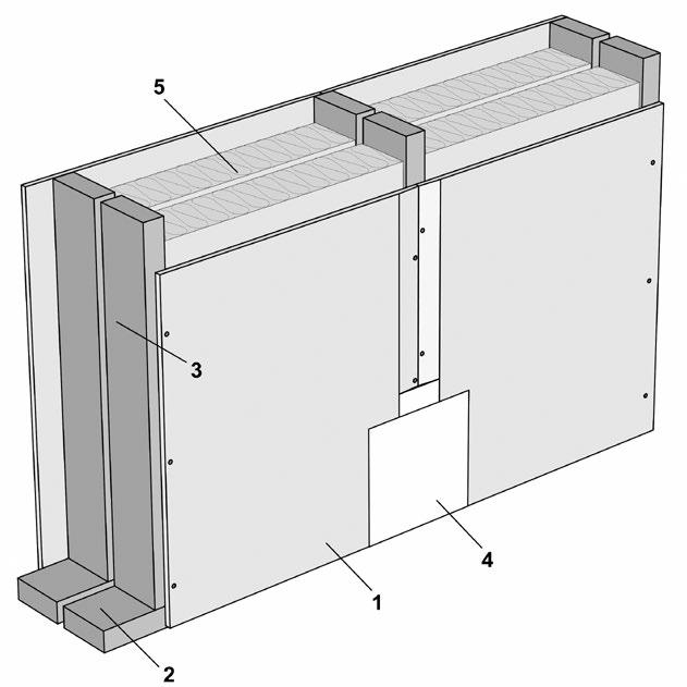 Dragende scheidingswanden met brandclassificatie REI 60 volgens EN 13501-2:2007+A1:2009 - Technisch Advies 2016-A-008 Dragende woningscheidende HSB-wand met Rigidur of DuraGyp beplating 12,5