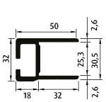 Zijbordprofiel Nr 2310 geanodiseerd Profile No 2310 anodised L H 0001717 6000 200 25 1,8 2,538 0001718 6600 200 25 1,8 2,538 0001719 7600 200 25 1,8 2,538 0001739 9000 200 25 1,8 2,538 Afwerk profiel