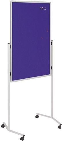 whiteboard n Levering inclusief flipoverblok Kleur Gewicht Art.nr. Met blauw prikbord ong. 11,6 kg 7-210400 Met grijs prikbord ong.