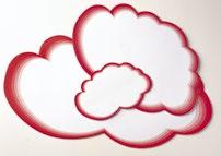 Workshopkaarten Miniwolken: voor het benadrukken van commentaar en uitspraken Wolken: voor het nadrukkelijk visualiseren van hoofdthema en resultaten n Wolken: set van 20 stuks Afmeting Art.nr.