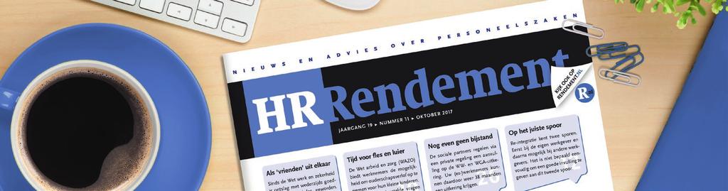 HR Rendement signaleert, informeert en adviseert al 20 jaar in de vorm van: Combinatietarieven nieuws over