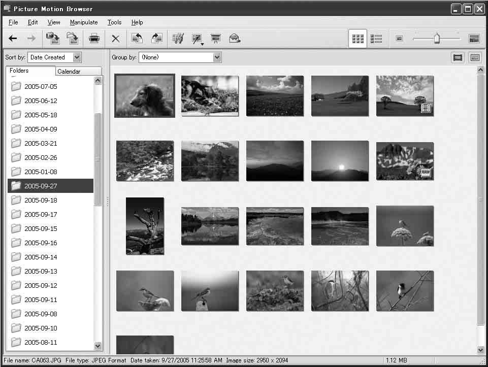 "Picture Motion Browser" gebruiken Opmerking "Picture Motion Browser" is niet compatibel met Macintosh-computers.