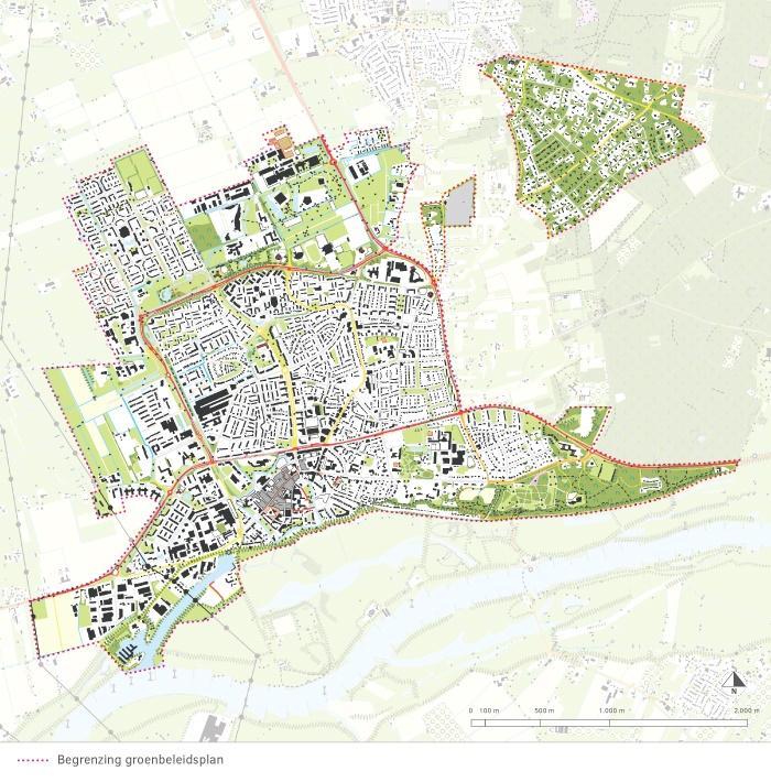 introductie 2. Scope Het groenbeleidsplan heeft betrekking op het groen van de gemeente Wageningen binnen de begrenzing die is weergeven in Figuur 1.