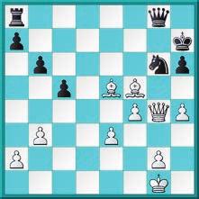 Dxe5 25.Lxe5 Lxh3 26.gxh3 en Zwart heeft nog enige remisekansen. 23.Dxd1 Df7 Op deze verrassende zet had Zwart zijn hoop gevestigd en daarbij Wit s probleemzet over het hoofd gezien. Na 23.