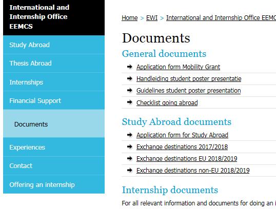 Application Courses Abroad Application Form Top 3 Motivation CV Transcript of records (incl GPA)