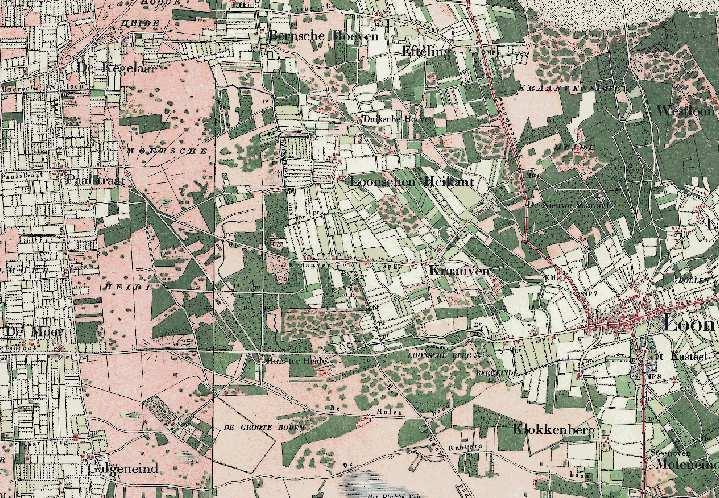 Figuur 4: Historische topografische kaart omgeving plangebied omstreeks 1890 1899 2.2 Huidige situatie plangebied Het plangebied was in het verleden in gebruik voor de paardenhouderij.