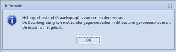 7 Exporteren naar extern bestand Tijdens het exporteren van een begroting naar extern bestand, waarbij gebruik is gemaakt van de instelling Begrotingsgerichte codehoeveelheid, wordt de begroting