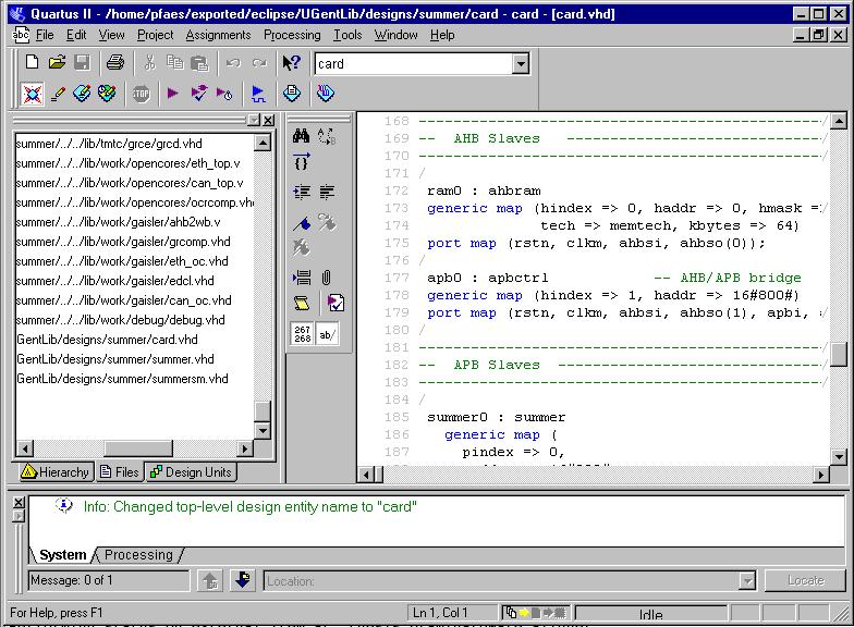 Hardware-beschrijving (VHDL) 12 mei 2005