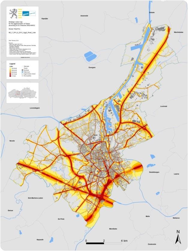 Figuur 30. 6.5.2 Visie Naast luchtverontreiniging brengt het wegverkeer geluidsoverlast met zich mee en is het een bron van CO 2.