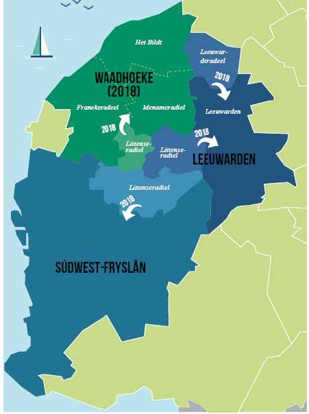 Het gaat om de volgende kernen in Littenseradiel: naar de nieuwe gemeente Leeuwarden: Jellum, Bears, Hilaard, Mantgum, Weidum, Baard, Easterlittens, Húns, Leons en Jorwert; naar Súdwest-Fryslân: