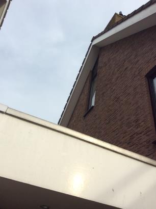 etage raamwerk, Zijkant woning Twee maal