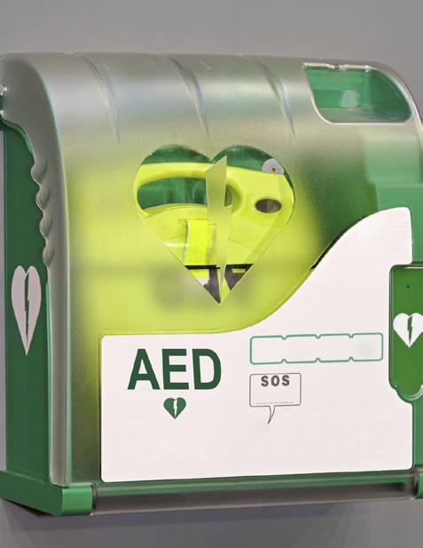 Compri heeft zijn AED beschikbaar gesteld voor de omringende bedrijven zodat daar