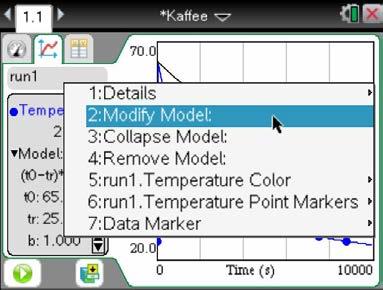 Met de pijltjes kunnen de parameters gevarieerd worden. 3 DataQuest suggereert verschillende modellen.