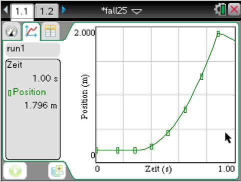 A14. Automatische berekening van snelheid (Grafieken) TI-Nspire TM OS 3.