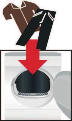 Wanneer indicatielampje Reservoir // Filter / Condensor na het legen brandt Pagina 10. Pluizenfilter reinigen Pluizenfilter na elke droogcyclus reinigen! 1. Deur openen, pluizenfilter er uit trekken.