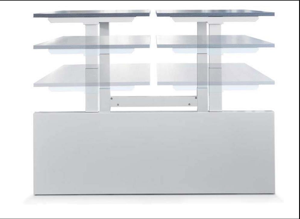 101) Flex 3 metaal kleuren Ral 9010 wit Ral 9006 aluminium Tussenpaneel tbv gesloten H-frame per stuk 85.- Bench screenkit/kabelgoot 120-200 2-delig 129.