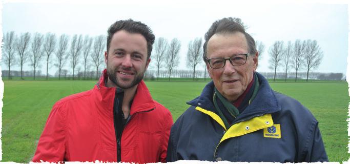 'Hoge opbrengsten vragen om een degelijke ziektebestrijding' Jan Poissonnier (rechts) is akkerbouwer in Schoondijke (Zld.). Op een areaal van 72 hectare verbouwt hij onder andere wintertarwe, wintergerst, suikerbieten en bruine bonen.