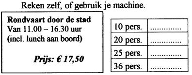 Ook het gebruik van schatstrategieën in situaties waarin precies rekenen niet nodig is, komt weer terug.