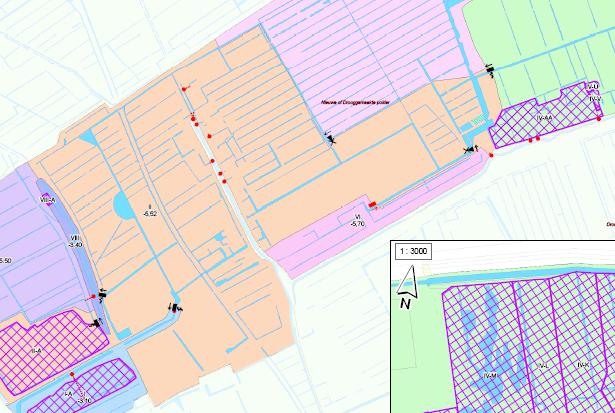 Afbeelding ligging mogelijk peilgebied VI Tabel 3-7: Kenmerken mogelijk peilgebied VI Peil (m t.o.v.