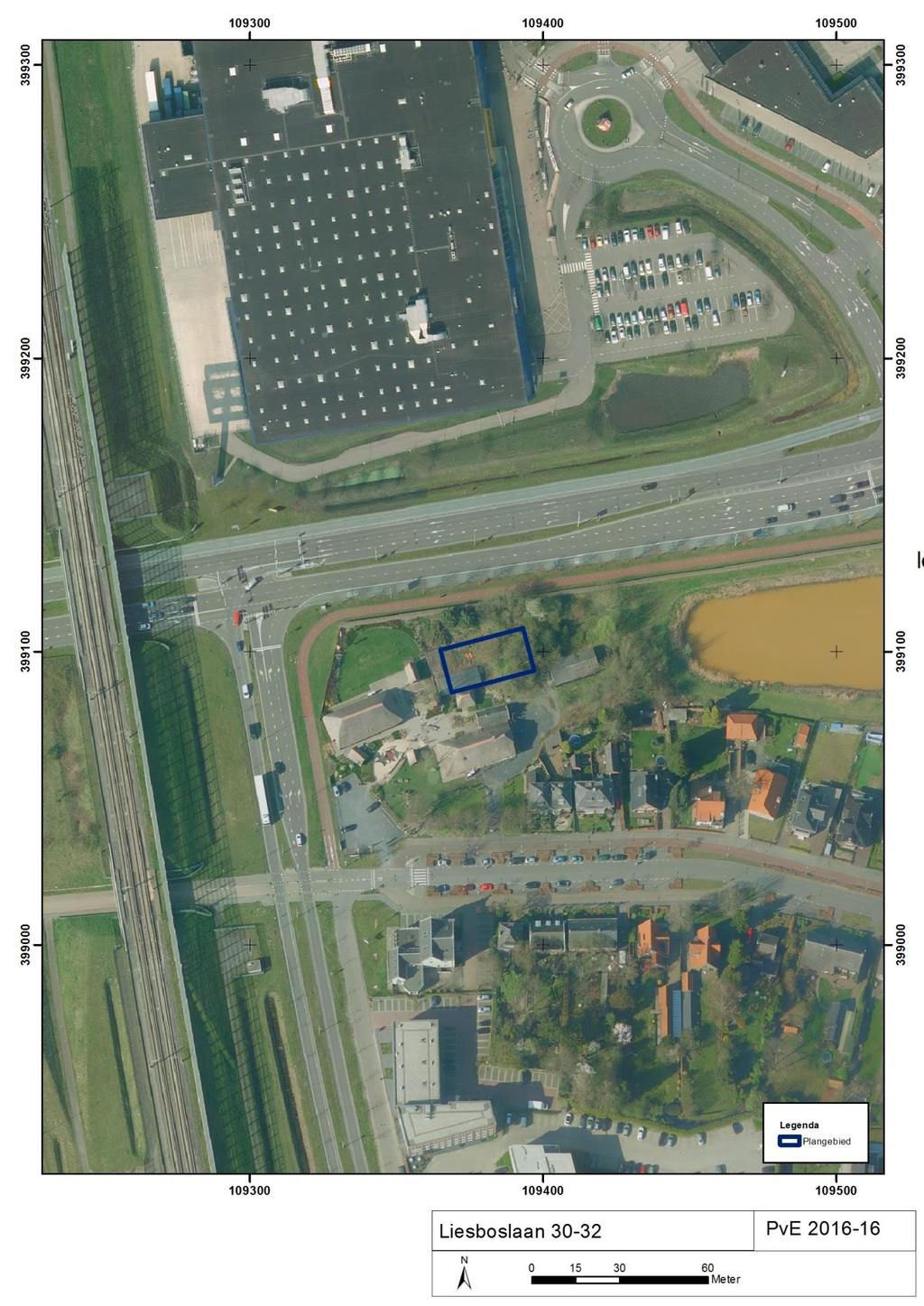 Kaartbijlage 2: Luchtfoto van het plangebied