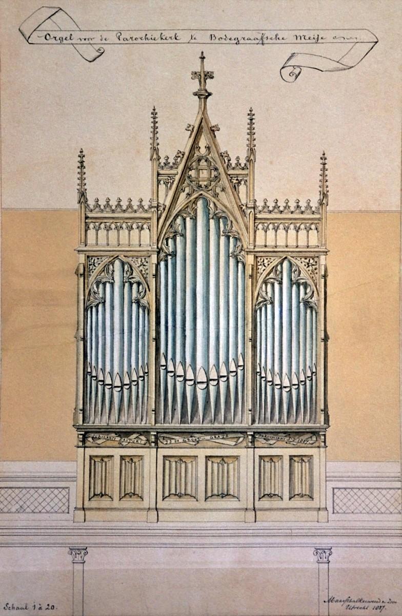 Het eerste Maarschalkerweerd-orgel uit 1887 bron: inventaris firma