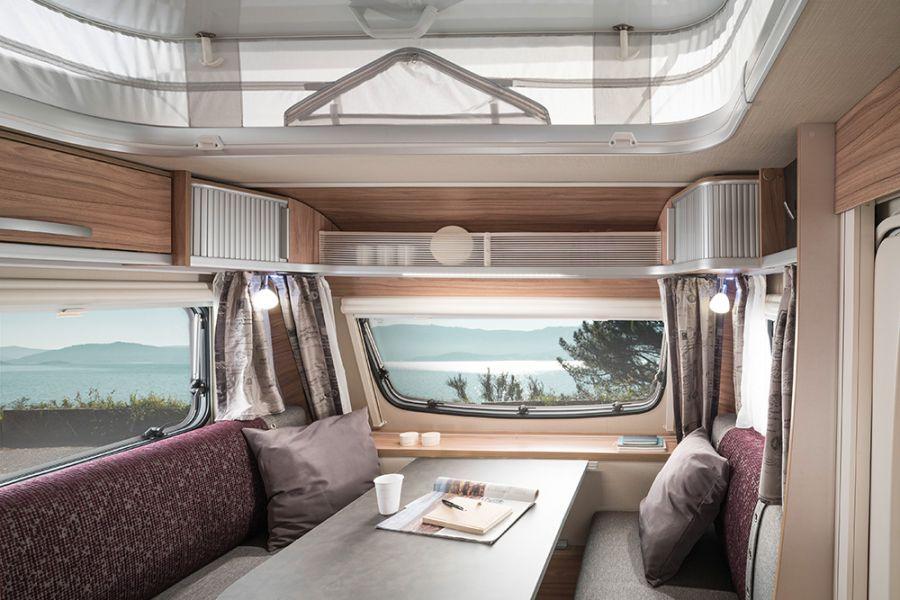 Wooncomfort Optimaal wooncomfort in een compacte caravan.