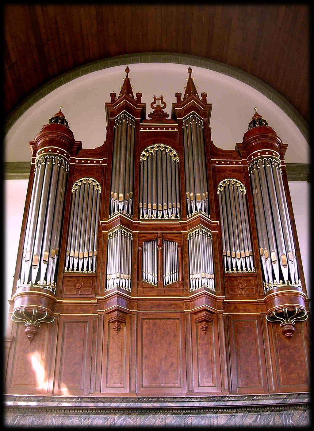 Zo zou het Van Dam-orgel er met een gereconstrueerd front uit kunnen zien.