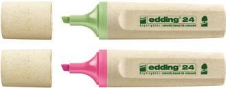 Verpakkingseenheid doos à 10 stuks. geel 635425 blauw 635423 groen 635424 roze 635428 EDDING ECOLINE MARKEERSTIFT 24 ECO?
