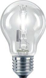 Spanning 230V. Dimbaar. 30% energiebesparing ten opzichte van gloeilampen. Philips Eco 28W 890594 Philips Eco 42W 890595 Philips Eco 53W 890596 Philips LED lampen voor binnentoepassing.