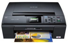 3 Multifunctionele machines Inkjet MFC BROTHER INKJETMULTIFUNCTIONAL DCP-J125 4-in-1 Kleurenprinter - flatbed kleurencopier - kleurenscanner - Media Card Centre.