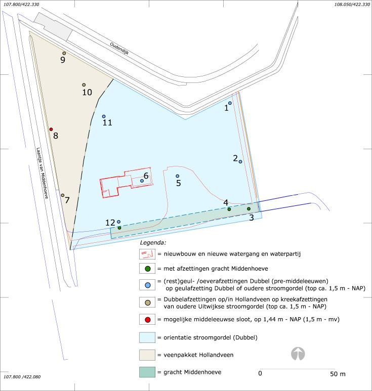 6. Conclusies en aanbevelingen Op 14 juli 2015 is in het plangebied Laantje van Middenhoeve 6 te Dordrecht een inventariserend archeologisch booronderzoek uitgevoerd.