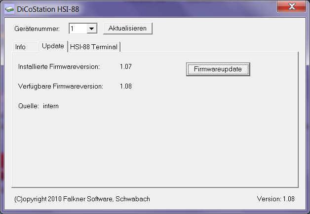 HSI-88- handleiding 4. Voor de volgende handelingen moet de HSI-88- via de -poort met de PC zijn verbonden. De modelspoorbaan mag daarbij niet ingeschakeld zijn. 5.