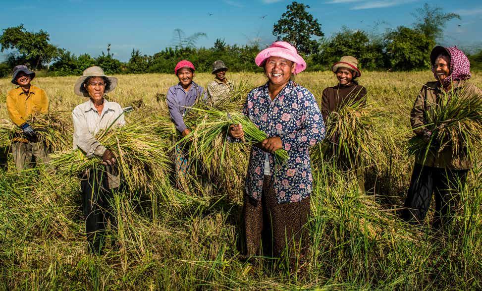 2 Muong Sen en haar familie zijn rijstboeren.