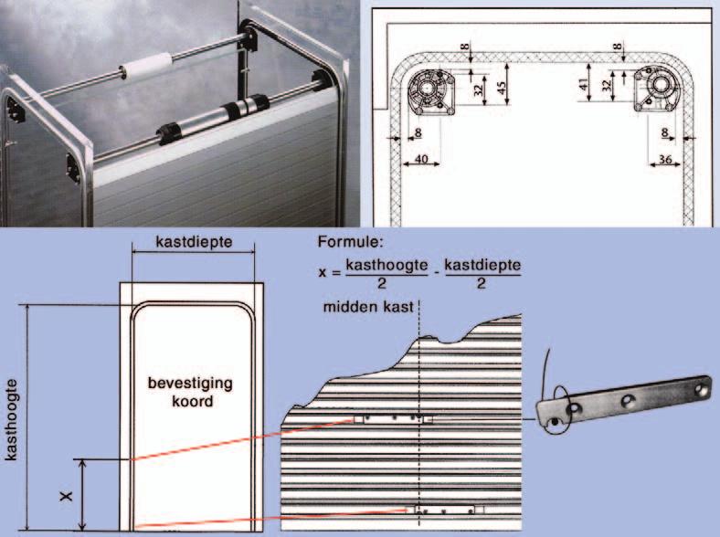 Meubelrolluik OPWINDSYSTEMEN Opwindsysteem voor meubelrolluik type Smart lift Bestelnr.