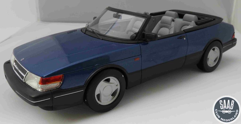 Saab 900 Cabrio /Boss Models Blauw, 1:18 Art.